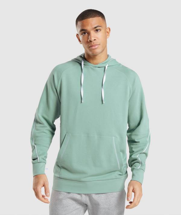 Panske Mikiny S Kapucňou Gymshark Recess Biele Modre | KT1405726